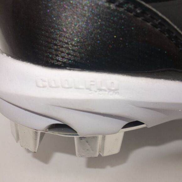 NEW Rawlings Brazen Baseball Molded Cleats Black White Cool Flo Men's 7 - Picture 5 of 12